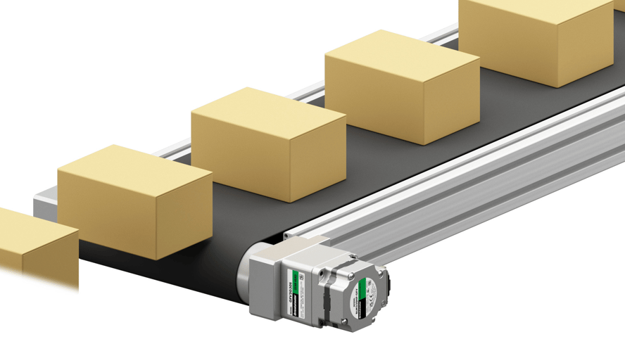 Box conveyor with BLDC motor