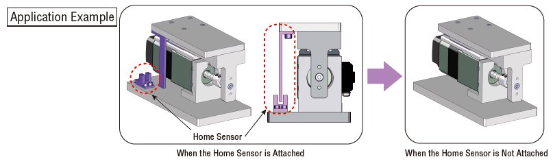 DRS Series application example with or without home sensor