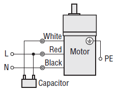AC motor wiring diagram
