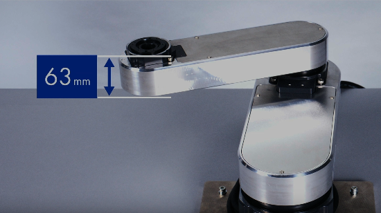 Vertical height of the end-effector axis of the OVR Series SCARA robot