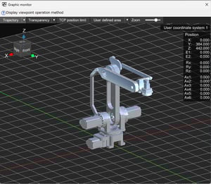 MRC Studio software - live motion simulator