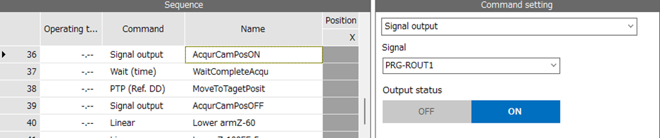 MRC Studio software - signal output setting
