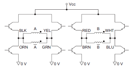 Bipolar-parallel stepper motor driver circuit