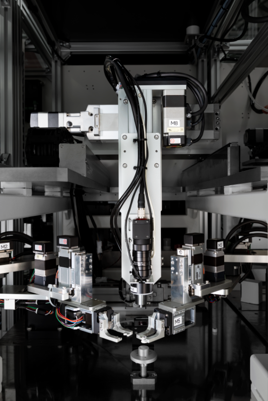 Processing and testing module: transportation, positioning, processing and testing with a horizontal SCARA and gantry robot.