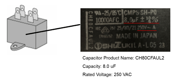 Capacitance on capacitor label