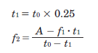 Formula for operating speed for acceleration/deceleration operation